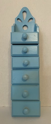 Euc wooden drawer - euc, blue